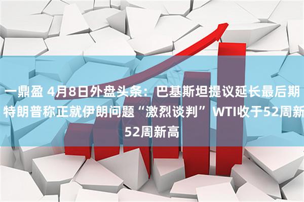 一鼎盈 4月8日外盘头条：巴基斯坦提议延长最后期限 特朗普称正就伊朗问题“激烈谈判” WTI收于52周新高